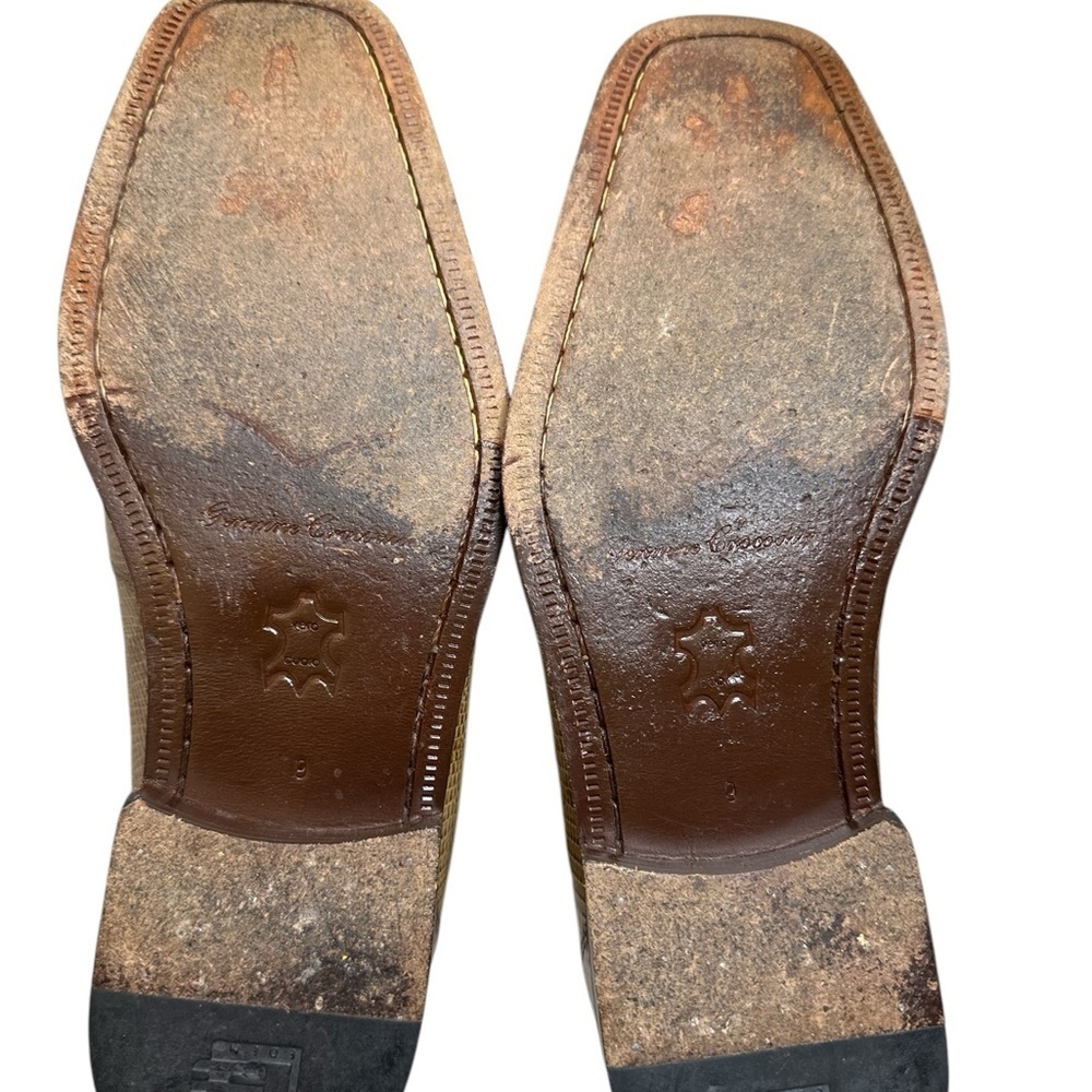 Men's Brown Leather Dress Shoes - Picture 5 of 16